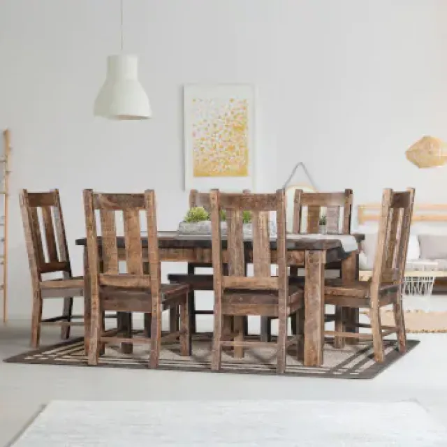 Close-up of a luxurious table corner at legacy furniture showroom